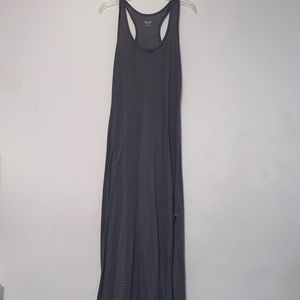 SUPER SOFT grey maxi dress w slit!